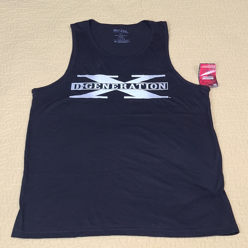 WWE D-Generation X Black Tank Top with White Logo